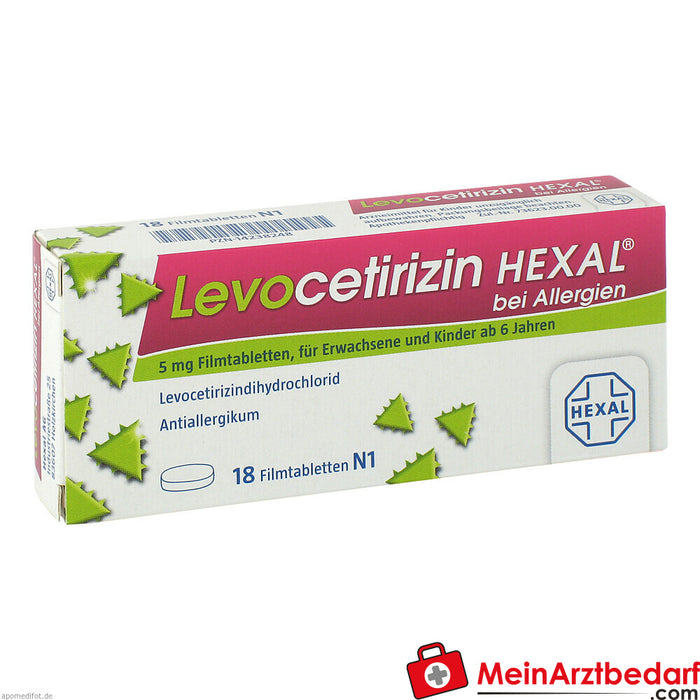Levocetirizine HEXAL 5 mg filmomhulde tabletten voor allergieën