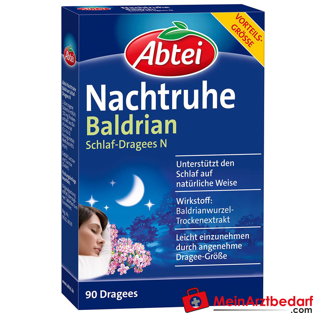 Abtei Nachtruhe Baldrian Schlaf-Dragees N.