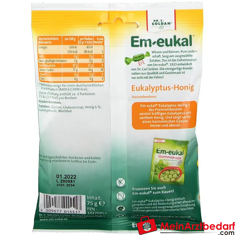 Em-eukal® Eukalyptus-Honig, 75g.