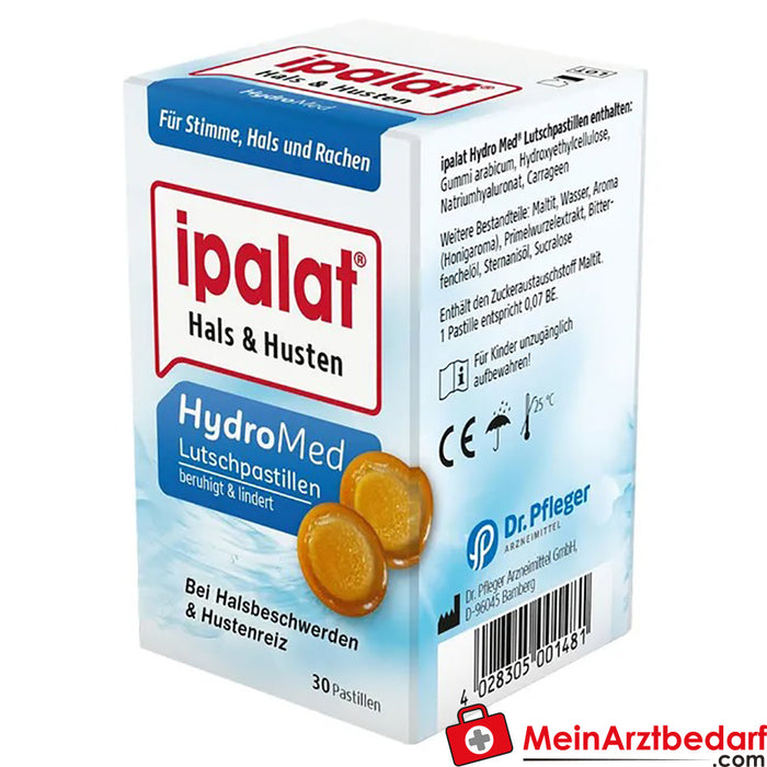ipalat® Hydro Med pastillas para chupar, 30 uds.