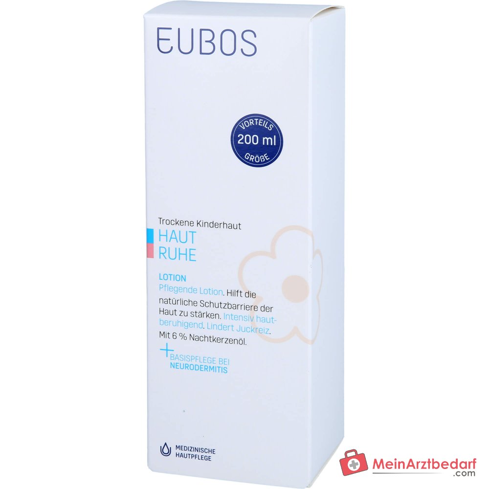 Eubos Haut Ruhe Lotion Nachtkerzenöl / Mandelöl / Jojobaöl / Johanniskraut-Extrakt Lotion, 200 ml.