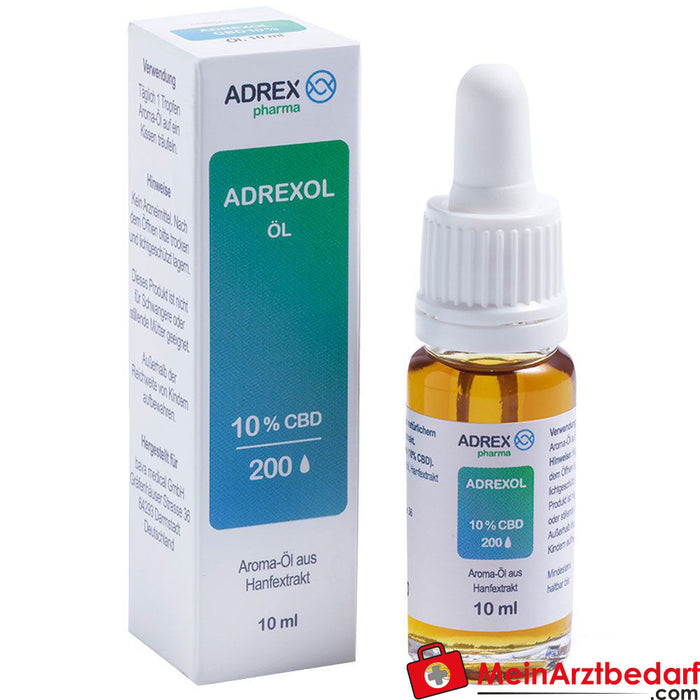 Olio aromatizzato al 10 % di CBD ADREXOL
