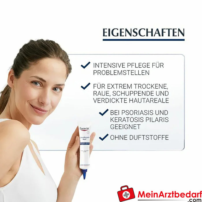 Eucerin® UreaRepair PLUS Urea Crema Cuidado Intensivo 30% - Para la reducción de la piel engrosada y escamosa, 75ml