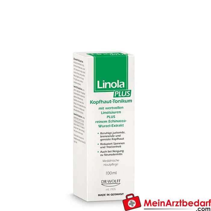 Linola PLUS tónico para o couro cabeludo - tónico capilar para couro cabeludo com comichão, ardor ou irritação, 100ml