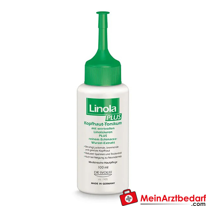 Linola PLUS tónico para el cuero cabelludo - tónico capilar para cuero cabelludo con picores, quemazón o irritado, 100ml