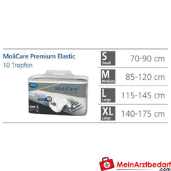 MoliCare® Premium Elastic 10 Tropfen Gr. M.