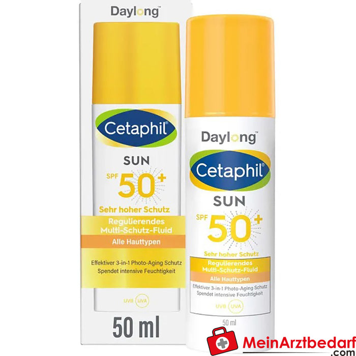 CETAPHIL SUN Regulating Multi-Protection Fluid SPF 50+ Protezione solare anti-età, 50ml