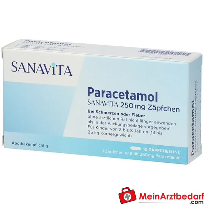 Paracetamolo SANAVITA 250 mg