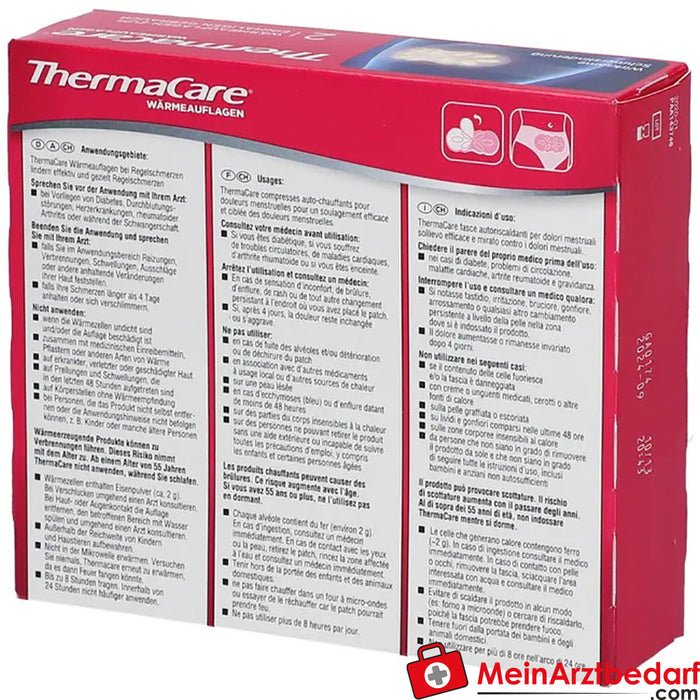 Almofadas térmicas ThermaCare® para dores menstruais, 2 unid.