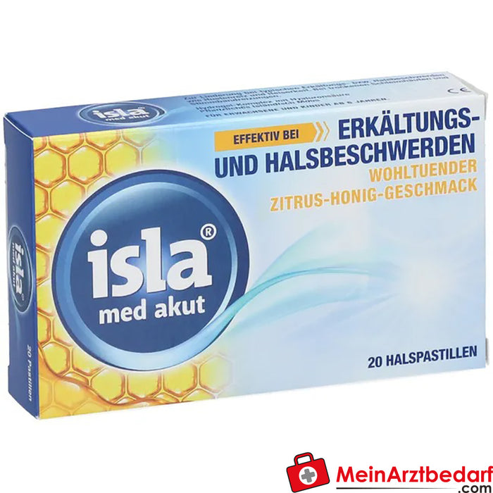 isla® med akut miel de cítricos, 20 uds.