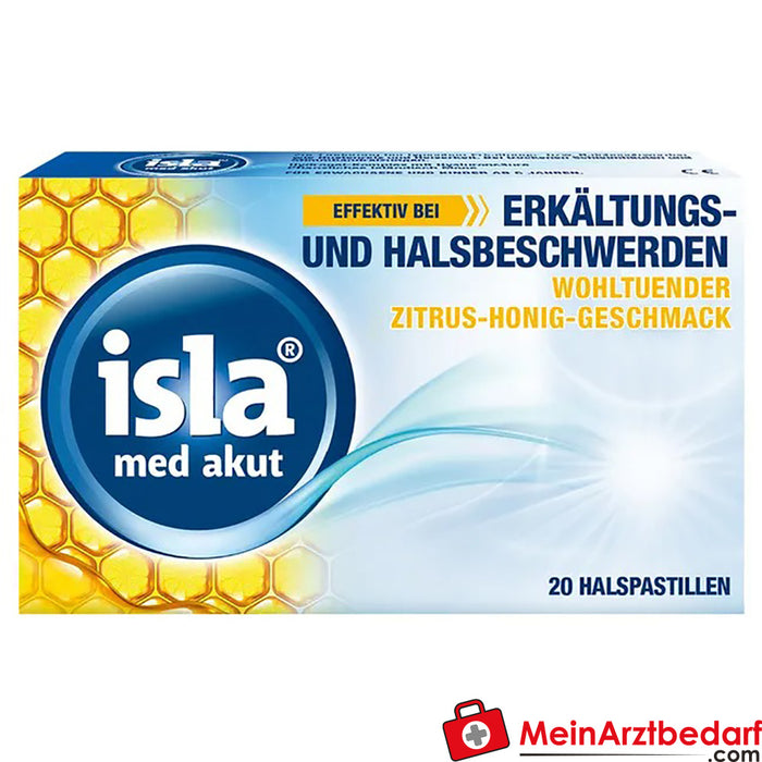 isla® med akut miel de cítricos, 20 uds.