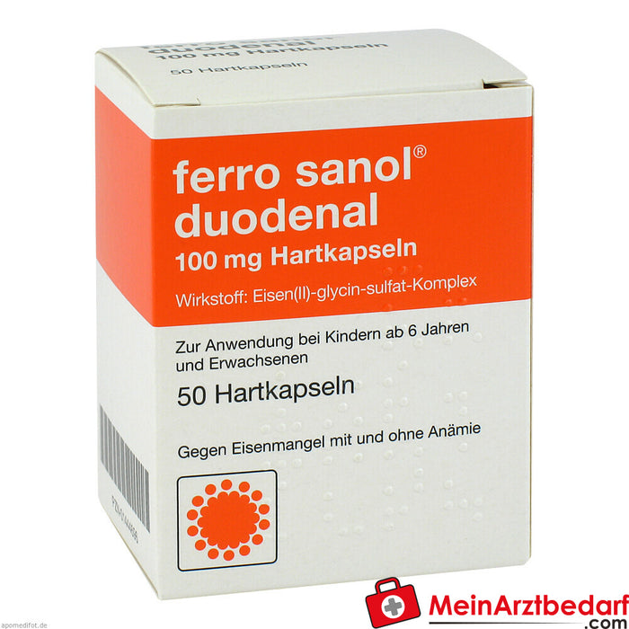 ferro sanol® duodenal 100mg cápsulas duras