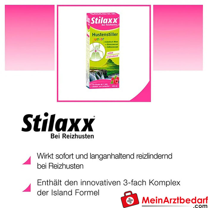 Stilaxx® öksürük kesici junior - 1 yaşından büyük çocuklar için, 100ml