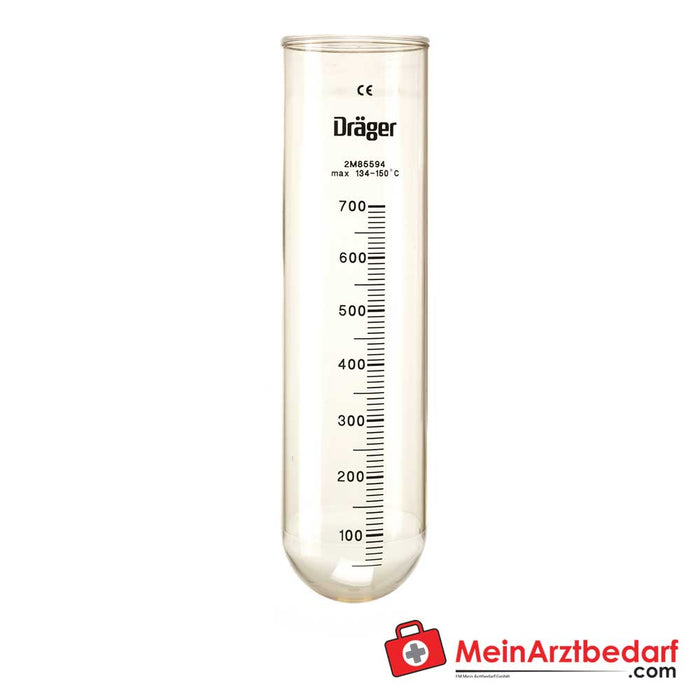 Draeger secretion bottle