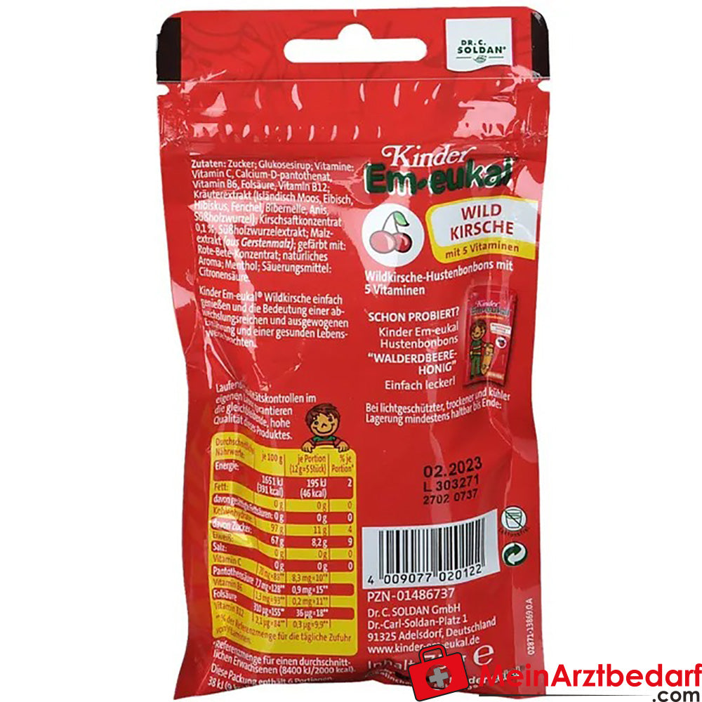 Kinder Em-eukal® Wildkirsche, 75g.