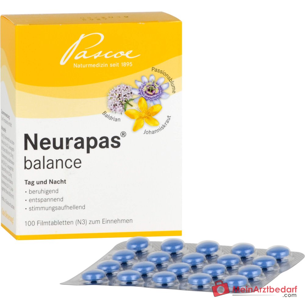 Neurapas balance compresse con valeriana, iperico e passiflora confezione, 5x100 pz.