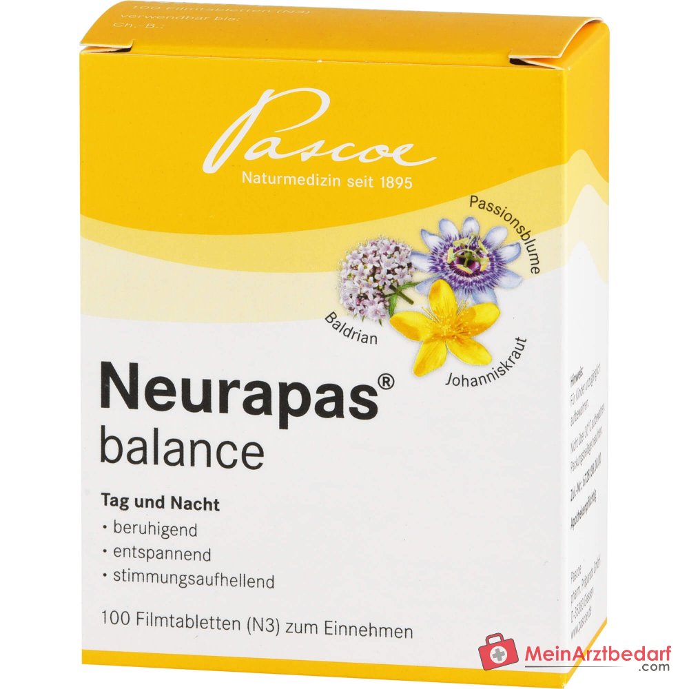 Neurapas balance compresse con valeriana, iperico e passiflora confezione, 5x100 pz.