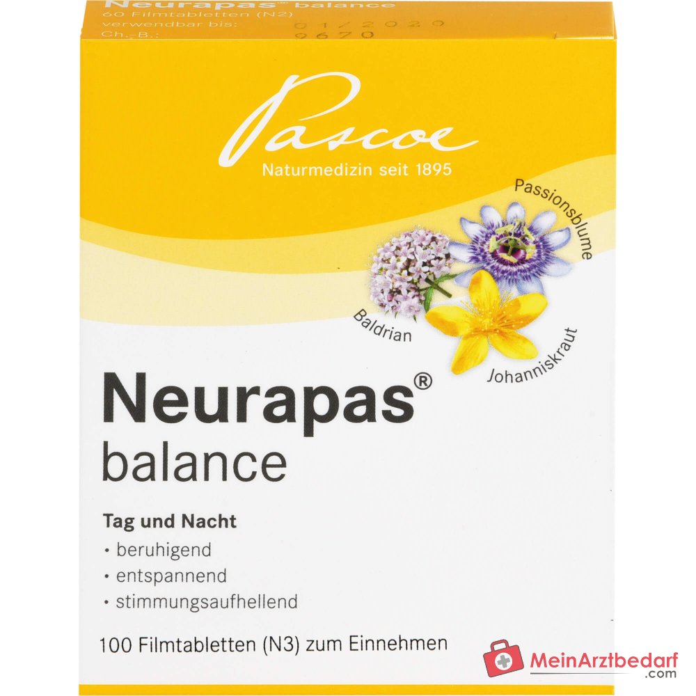 Neurapas balance compresse con valeriana, iperico e passiflora confezione, 5x100 pz.
