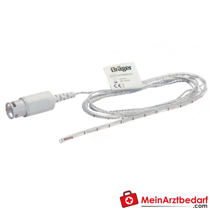 Dräger temperatuursensoren voor eenmalig gebruik met 7-polige connector, 20 stuks.