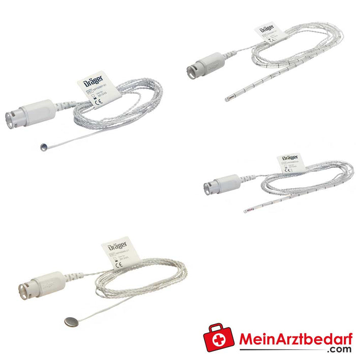 Dräger disposable temperature probes with 7-pin connector, 20 pcs.