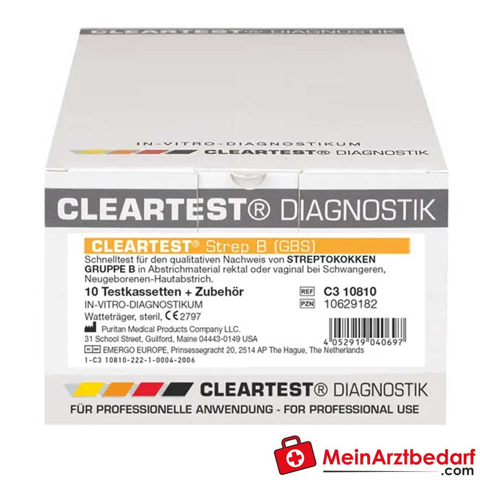 Prueba Cleartest® para estreptococo B (GBS), 10 piezas