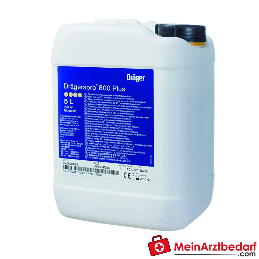 Dräger Drägersorb 800+ Atemkalk 5 l, 2 St..