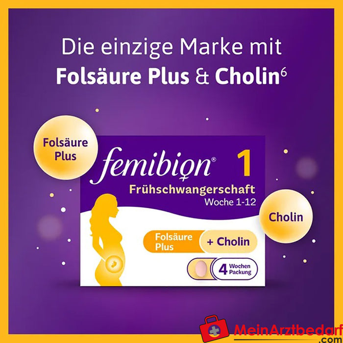 Femibion® 1 début de grossesse (semaine 1-12), 56 pcs.