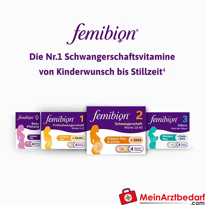 Femibion® 2 Embarazo (de la semana 13 al parto), 2 x 56 uds.