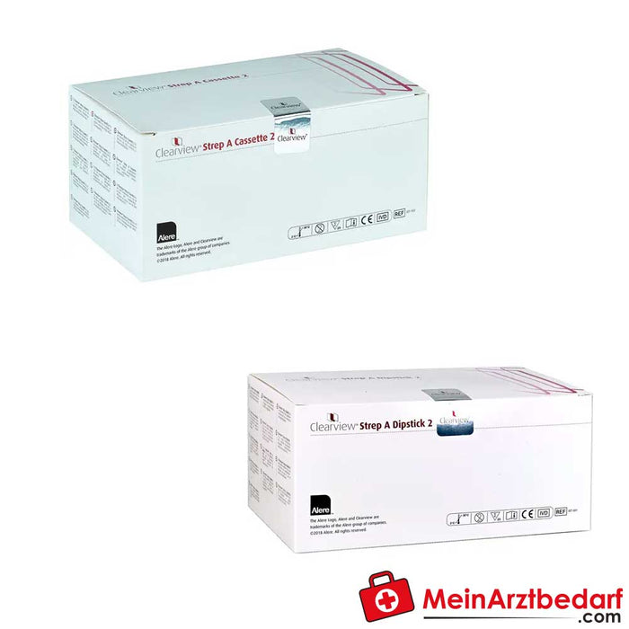 Clearview® Streptococcus A cassette test or test strips, 25 pcs.