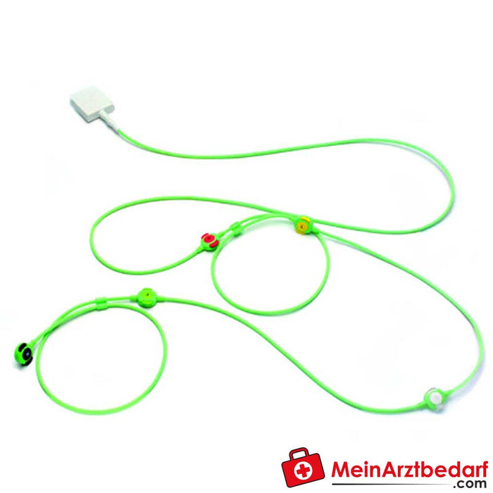 Çift pimli konektörlü Dräger MonoLead® EKG kablosu (1. nesil)