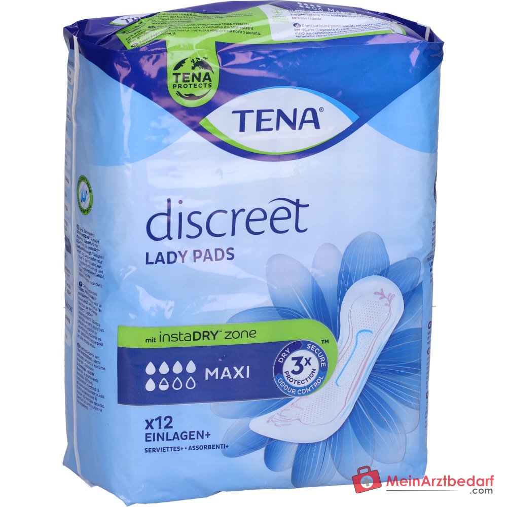 Tena Lady Discreet Maxi Incontinentieverbanden, 144 st.