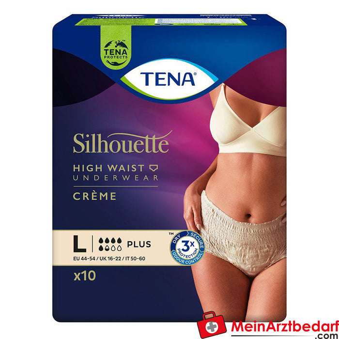 TENA Incontinentiebroek Silhouette Plus Crème L