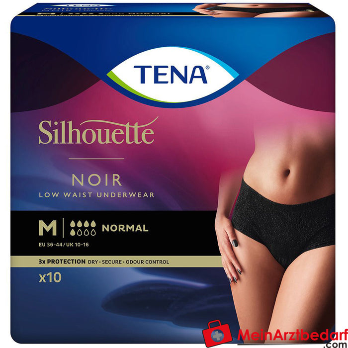 Cuecas para incontinência TENA Silhouette Normal Noir M