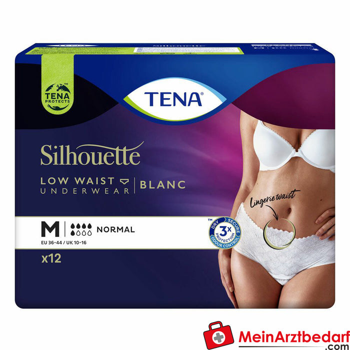 TENA Silhouette Normal Blanc M Couche Incontinence