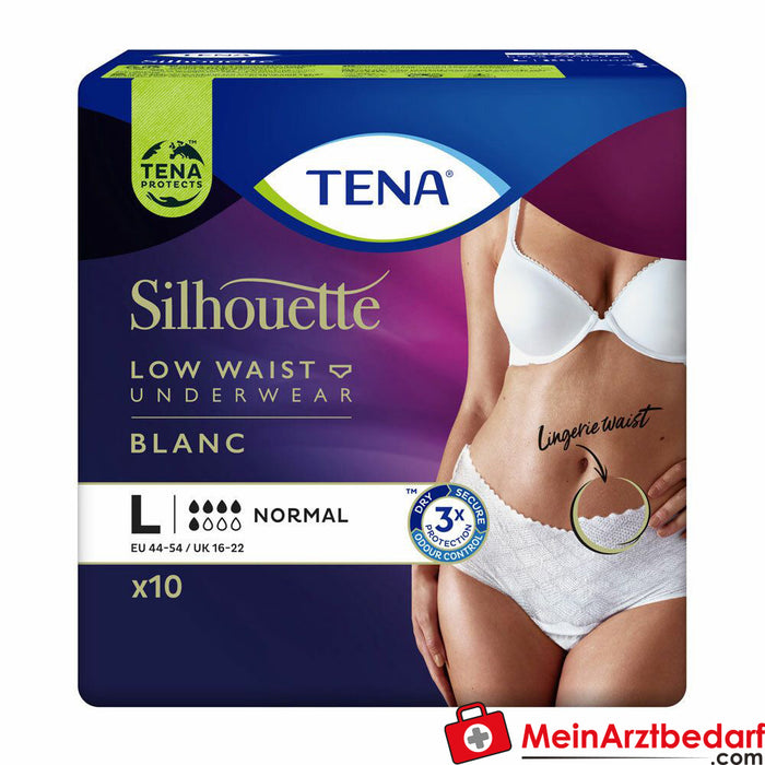 Cuecas para incontinência TENA Silhouette Normal Blanc L