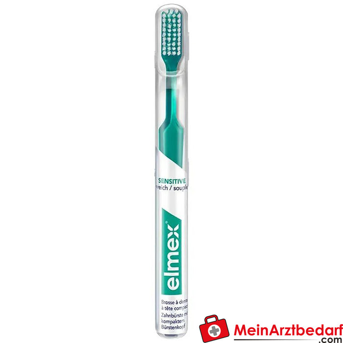 Cepillo de dientes elmex Sensitive en estuche, 1 ud.