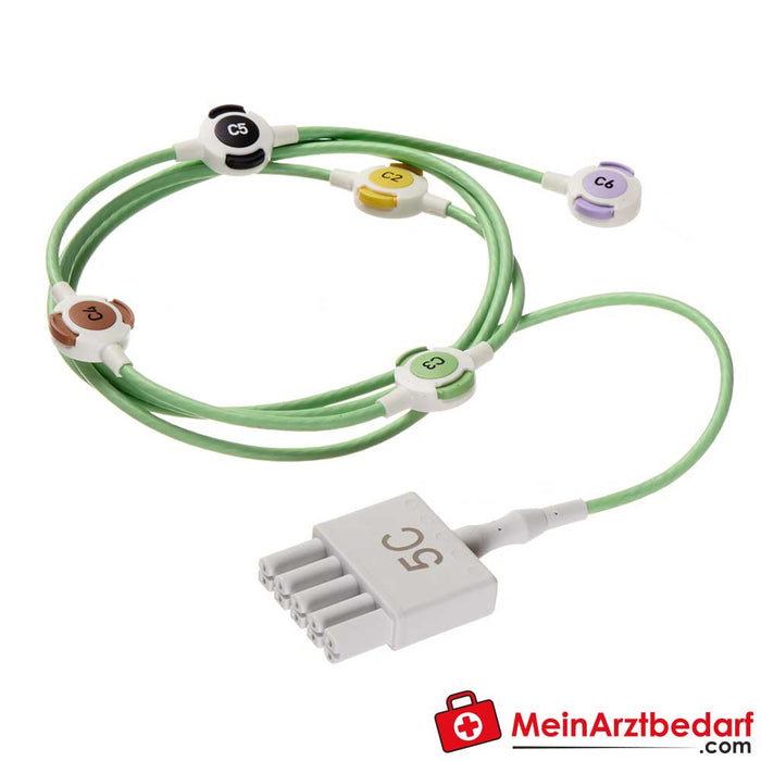 Dräger MonoLead® EKG-Kabel, Dual-Pin-Konnektor, für Brustwandableitung