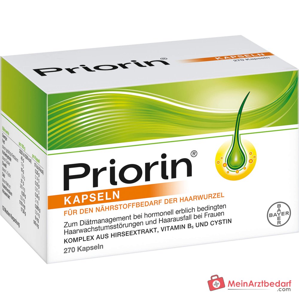 Priorin Kapseln bei Haarausfall, 270 St..