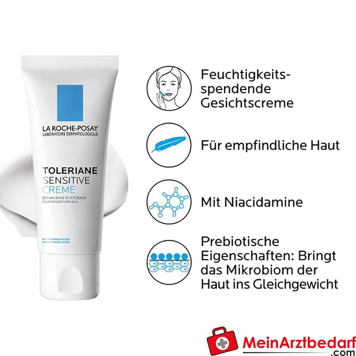 La Roche Posay Toleriane Sensitive Cream, łagodzący i nawilżający krem do twarzy dla skóry wrażliwej