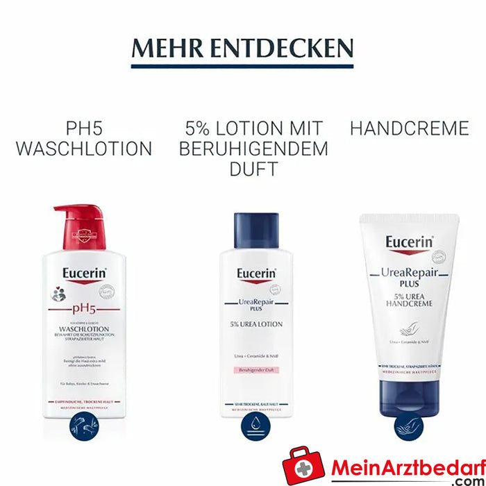 Eucerin® Urea Repair Crema Facial de Día 5% - Cuidado hidratante para pieles secas, 50ml