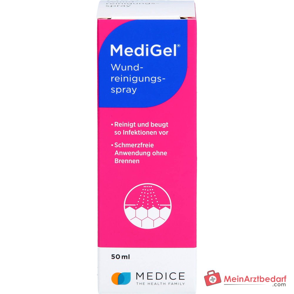 MediGel wondreinigingsspray Polihexanide alcoholvrij
