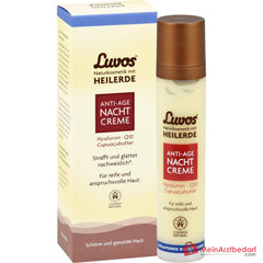 Luvos Heilerde Anti-Age Nachtcreme Heilerde / Hyaluronsaeure / Q10 / Matcha / Zistrose / Cupuacubutter Nachtcreme, 50 ml.