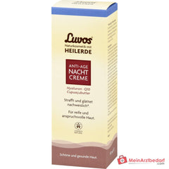 Luvos Heilerde Anti-Age Nachtcreme Heilerde / Hyaluronsaeure / Q10 / Matcha / Zistrose / Cupuacubutter Nachtcreme, 50 ml.