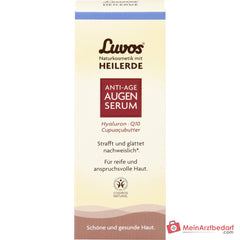 Luvos Anti-Aging Augenserum Heilerde / Hyaluronsäure / Coenzym Q10 / Matcha / Zistrose Serum, 15 ml.