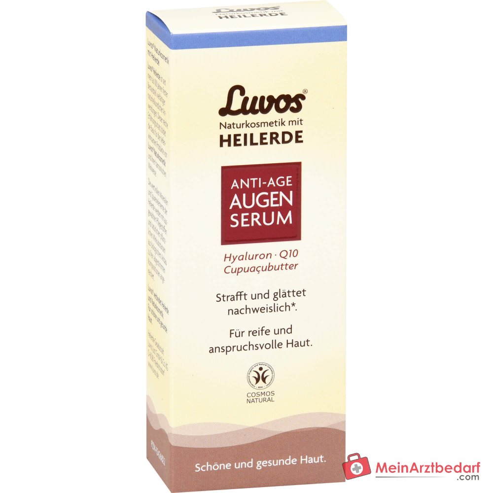 Luvos Anti-Aging Augenserum Heilerde / Hyaluronsäure / Coenzym Q10 / Matcha / Zistrose Serum, 15 ml.