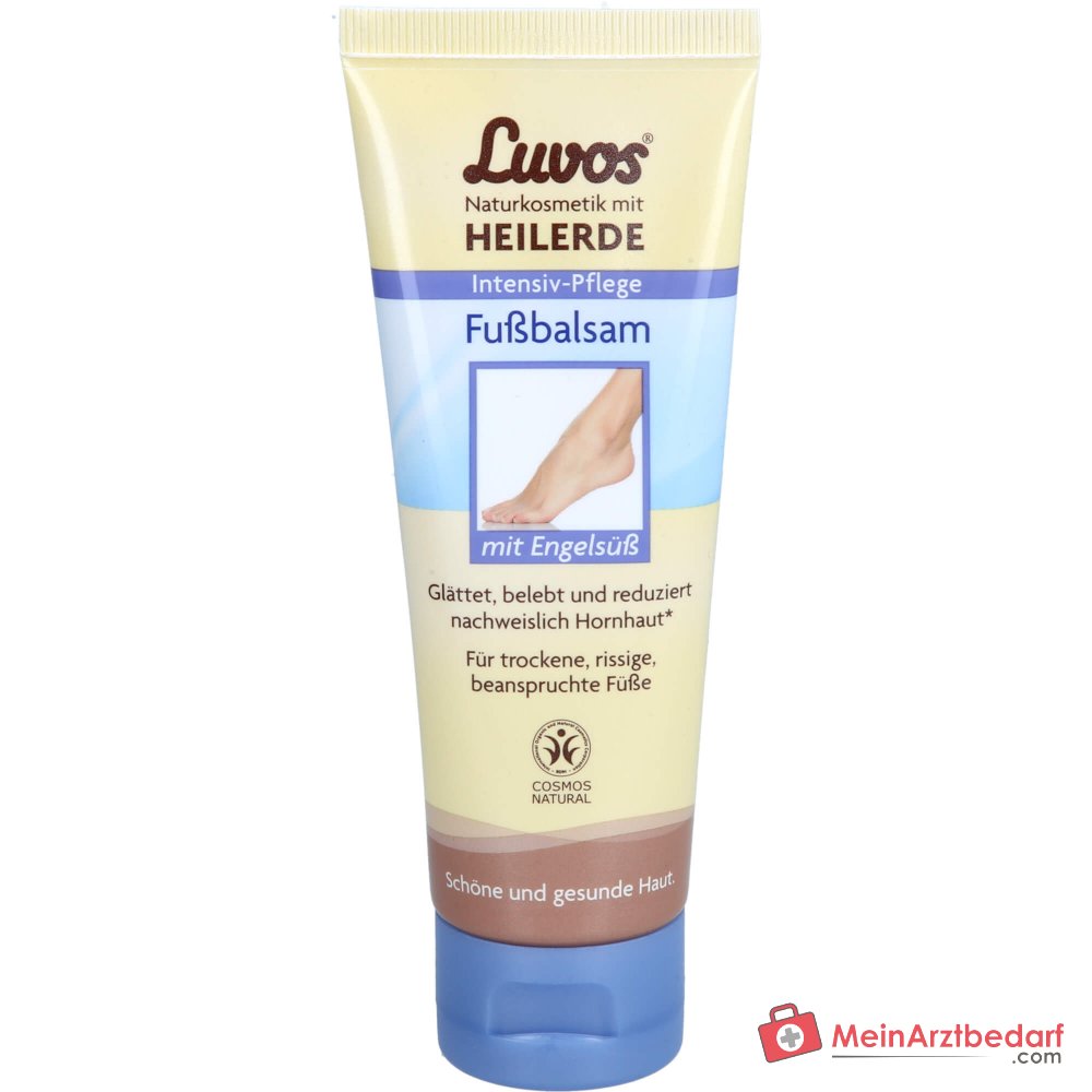 Luvos Heilerde Fußbalsam mit Engelsüß / Myrrhe / Zitronenverbene Balsam, 75 ml.