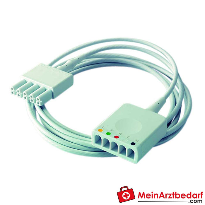 Dräger câble d'extension ECG avec connecteur à double broche, 2 m