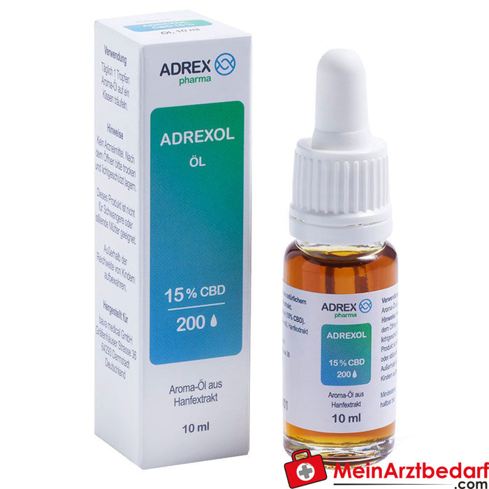 Olio aromatizzato al 15 % di CBD ADREXOL