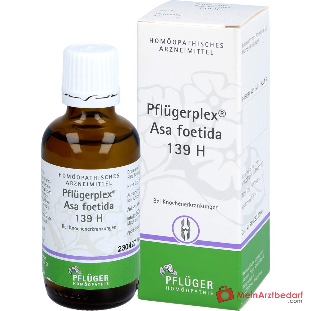 Pflügerplex Asa foetida 139 H gotas de medicamento homeopático, Asa foetida D4