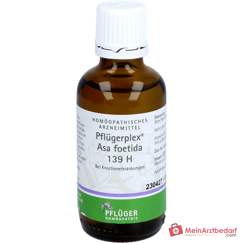 Pflügerplex Asa foetida 139 H gotas de medicamento homeopático, Asa foetida D4